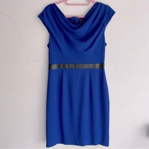 Royal blue sleeveless dress